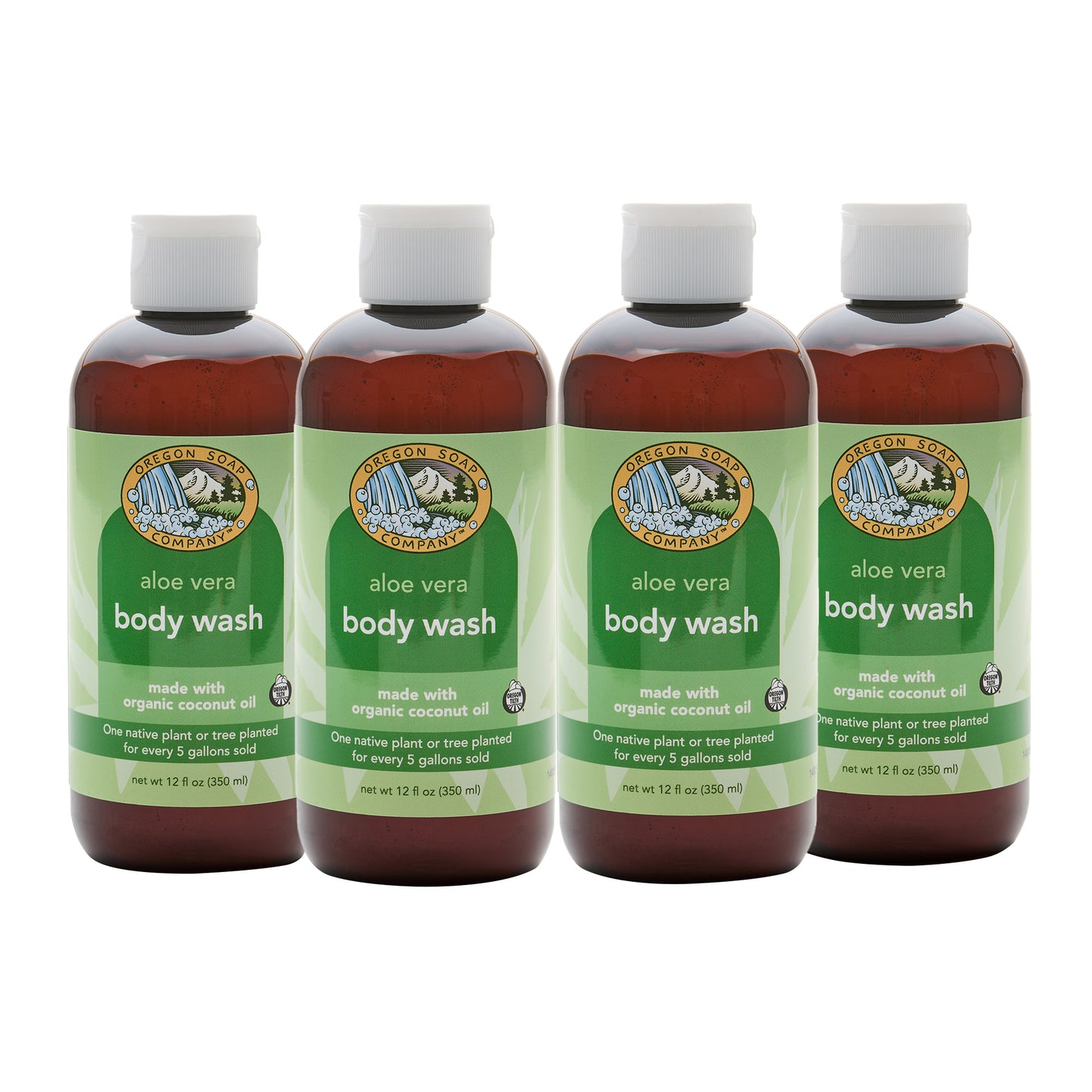 Oregon Soap Company Organic Body Wash, 12 Fl Oz, 4-Pack
