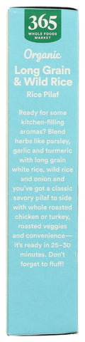 365 by , Organic Long Grain & Wild Rice Pilaf, 6 Ounce