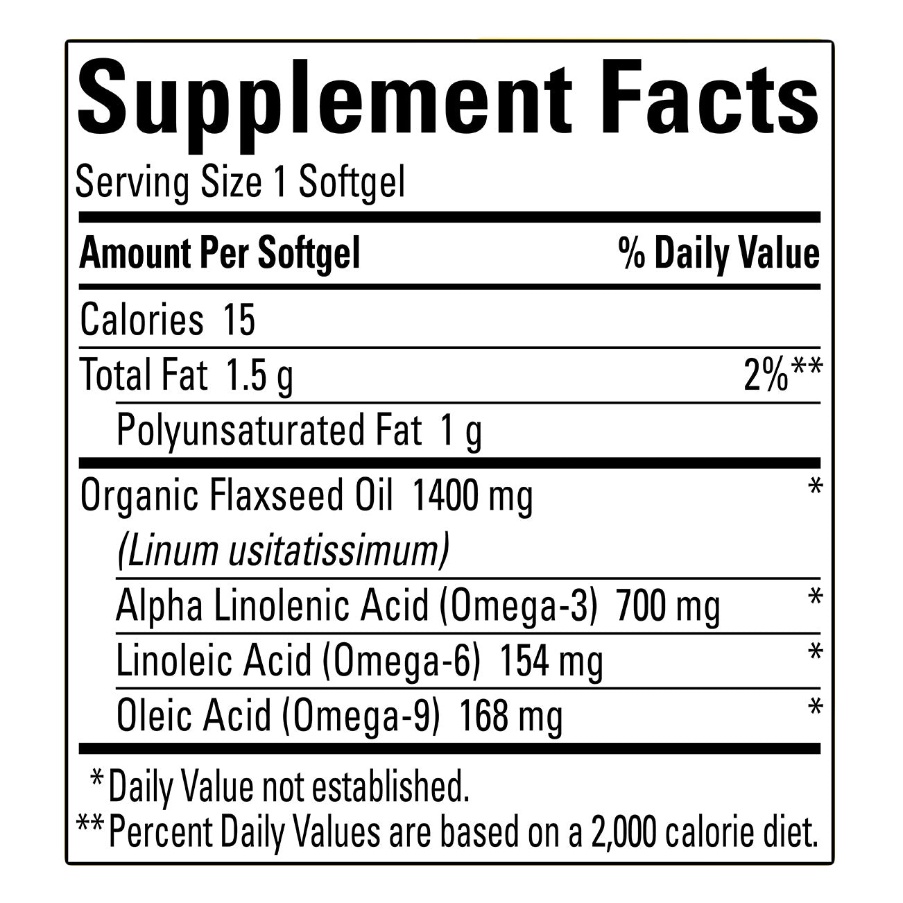 Nature Made Flaxseed Oil 1400 Mg, 300 Softgels