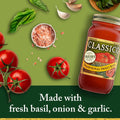 Classico Traditional Sweet Basil Tomato Spaghetti Pasta Sauce (24 Oz Jar)