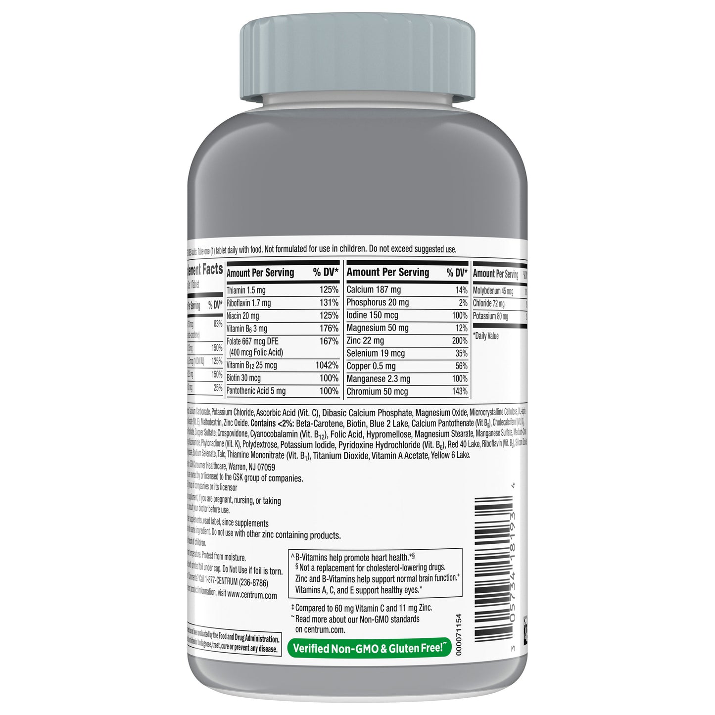 Centrum Silver Adults 50+ Multivitamin, 325 Tablets