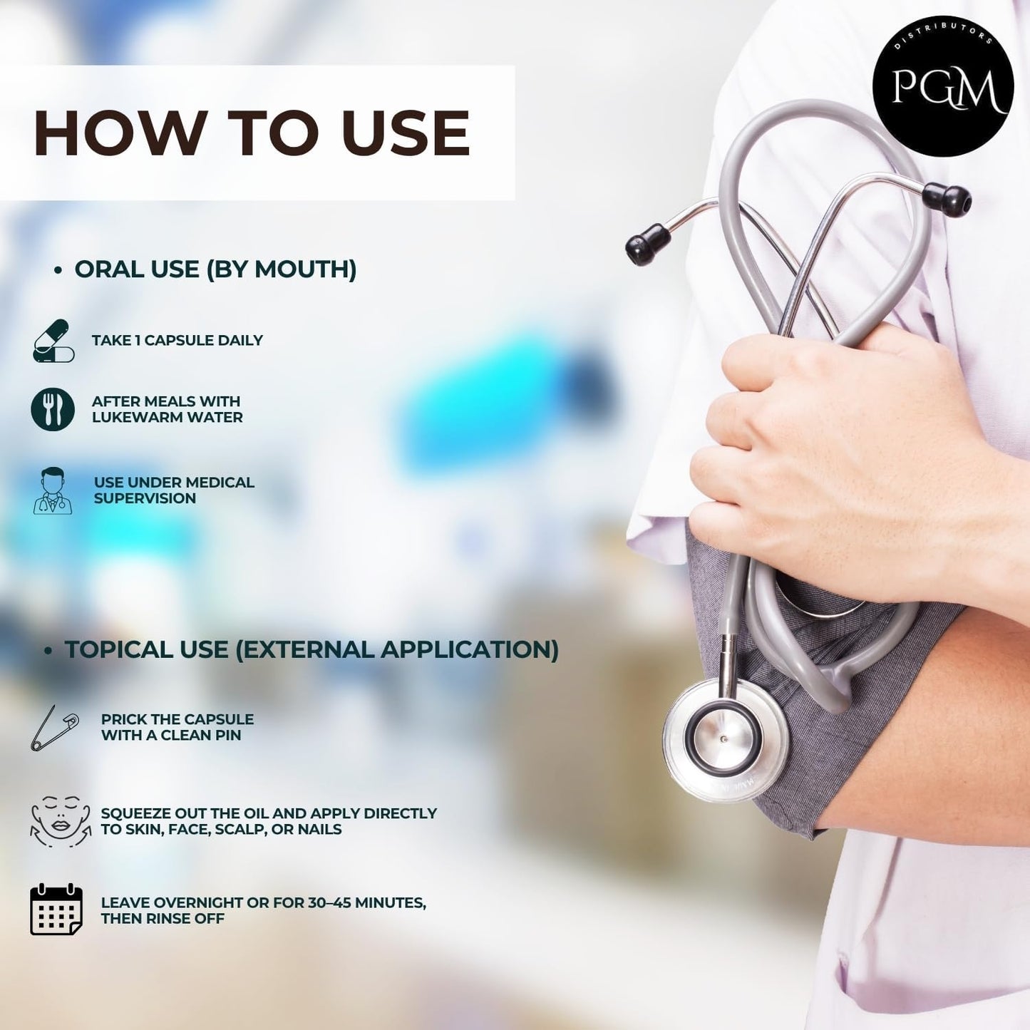 50 Evion Capsules Vitamin E for Glowing Face,Strong Hair,Acne,Nails, Glowing Skin 400Mg