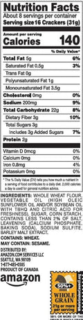 , Original Thin Wheat Crackers, 8.5 Oz
