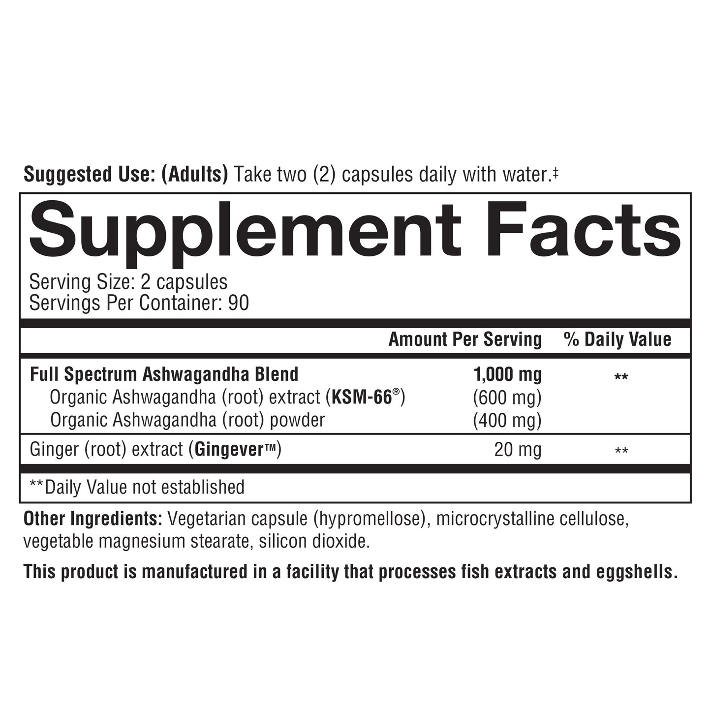 Youtheory Ashwagandha 1000 Mg, 180 Vegetarian Capsules