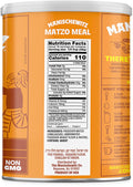 Manischewitz Matzo Meal Kosher for Passover Canister, 16 Ounce