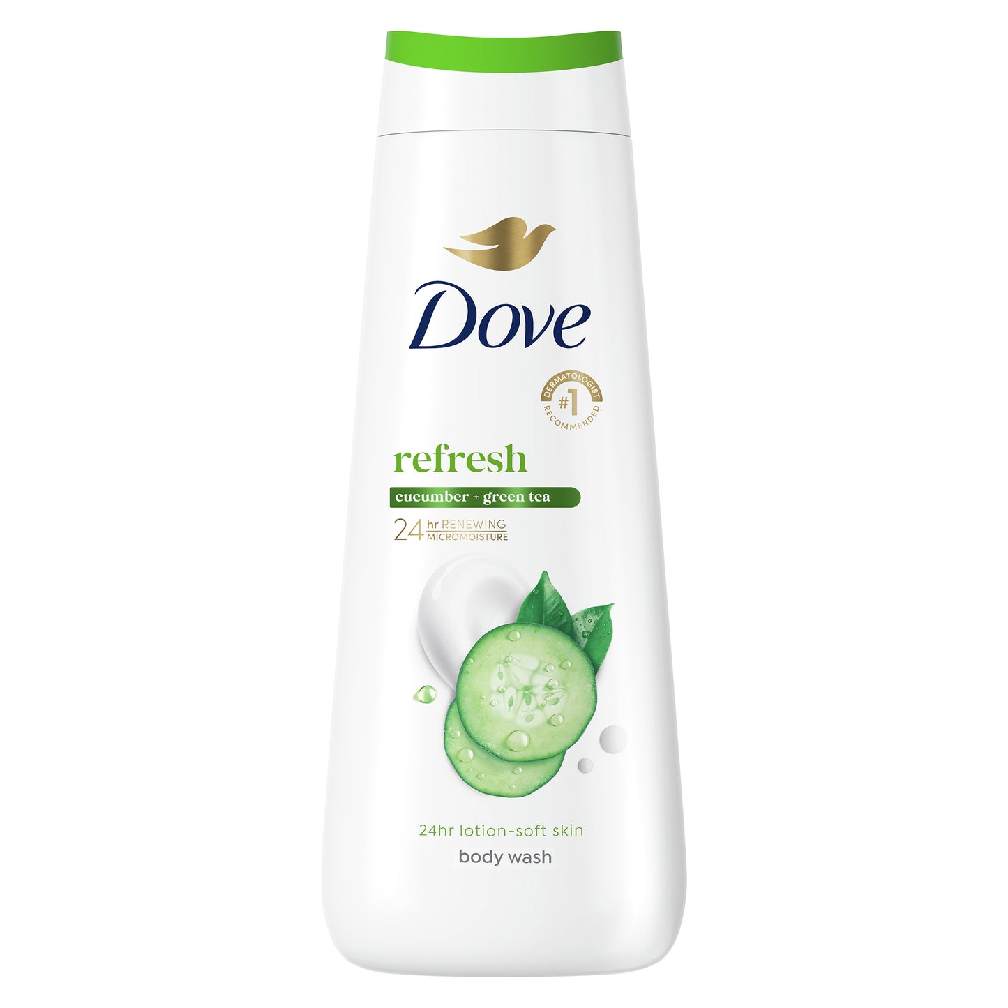 Dove Refresh Cucumber and Green Tea Body Wash, 23 Fl Oz, 3-Pack