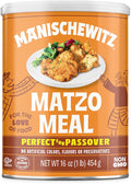 Manischewitz Matzo Meal Kosher for Passover Canister, 16 Ounce