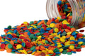 EDIBLE ACCENTS BRIGHT SEQUINS - Confectionery Accents, Gluten Free, Egg Free, Nuts Free, Kosher, Fancy Sprinkles Medley Mix, for Baking, Decorating, Cookies, Cupcakes, Cakes, Great Topping, Jimmies, Sugar Shapes, 2.75Oz