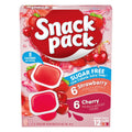 Snack Pack Sugar-Free Strawberry & Cherry Flavored Low Calorie Juicy Gels, 3.25 Oz. 12Ct Family Pack