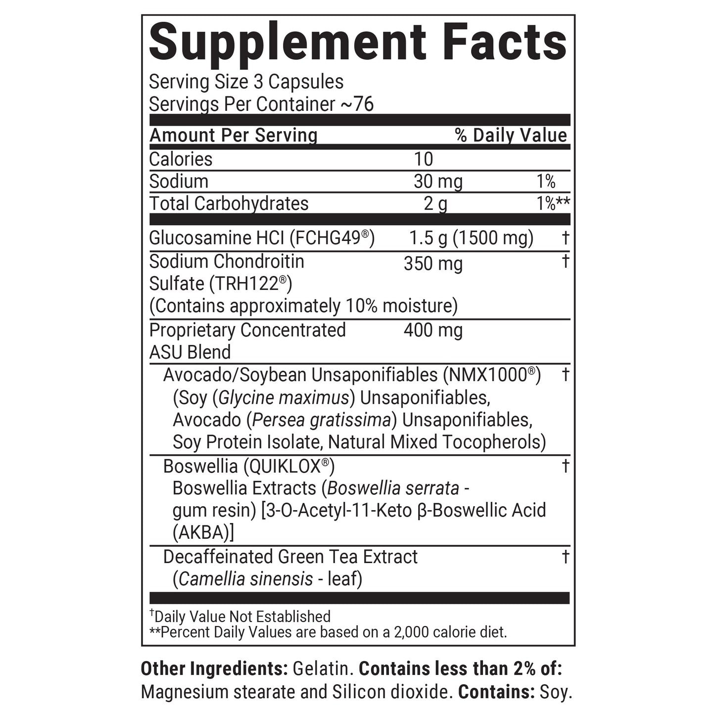 Cosamin ASU with Glucosamine & Chondroitin for Joint Health, 230 Capsules