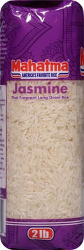 Mahatma Jasmine Rice, 32-Ounce Bag of Rice, Thai, Indian, or Cambodian Fragrant Flavored Rice, Stovetop or Microwave Rice