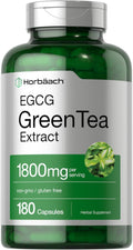 EGCG Green Tea Extract Pills | 180 Capsules | Max Potency | Non-Gmo & Gluten Free Supplement