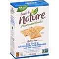 Back to Nature Gluten Free Crackers, Sea Salt & Cracked Black Pepper Rice Thins - Dairy Free, Non-Gmo, Made with Whole Grain Brown Rice Flour, Delicious & Quality Snacks, 4 Ounce