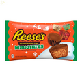 REESE'S Miniatures Milk Chocolate Peanut Butter Cups, Christmas Candy Bag, 9.9 Oz
