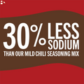 Mccormick Chili Mild30% Less Sodium Chili Mild Seasoning Mix, 1.25 Oz Envelope