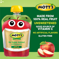 Mott'S No Sugar Added Applesauce, 3.2 Oz Clear Pouches, 4 Count