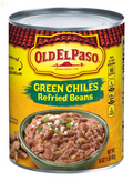 Old El Paso Green Chiles Refried Beans, 16 Oz. Packaging may vary