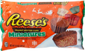 REESE'S Miniatures Milk Chocolate Peanut Butter Cups, Christmas Candy Bag, 9.9 Oz