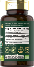 Chlorella Blue Green Algae 250Mg | 200 Tablets | Vegetarian, Non-Gmo, Gluten Free Supplement | Tahoe Nutritionals