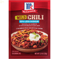 Mccormick Chili Mild30% Less Sodium Chili Mild Seasoning Mix, 1.25 Oz Envelope