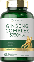 Ginseng Complex Capsules | 200 Count | Non-Gmo and Gluten Free Extract | Traditional Herbal Root Supplement