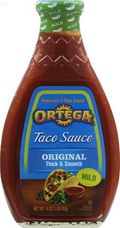 Ortega Taco Sauce Original Thick and Smooth, Mild, 16 Ounce