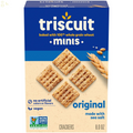 Triscuit Minis Original Whole Grain Wheat Crackers, Vegan Crackers, 8 Oz