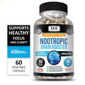 Nootropic Brain Booster 60Ct, Healthy Brain Memory Support, Nootropic Supplement
