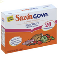 Goya 3.52 Oz Without Annatto Sazon Sin Achiote 3.52 Oz, 20 Packets/Sobres