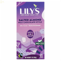 LILY'S Salted Almond Milk Chocolate Style No Sugar Added, Sweets Bar, 3 Oz