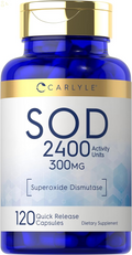 S.O.D. Supplement Capsules | 300Mg | 120 Count | Superoxide Dismutase | Non-Gmo and Gluten Free
