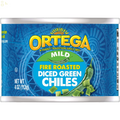 Ortega Fire Roasted Diced Green Chiles, Mild, 4 Oz Packaging may vary