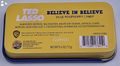 Ted Lasso Believe in Believe Blue Raspberry Flavored Candy - (1) Collectible Slide off Top Tin Filled with Candies Featuring Ted Lasso