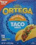 Ortega Yellow Corn Taco Shells, 4.9 Ounce, 12 Shells Packaging may vary