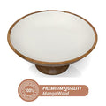 Acacia Wood Fruit Bowl for Kitchen Counter 12" Large