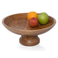 Acacia Wood Fruit Bowl for Kitchen Counter 12" Large