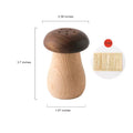 Wood Cute Mushroom Toothpick Holder Container Home Kitchen Dining Room (with toothpicks)
