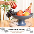 Acacia Wood Fruit Bowl for Kitchen Counter 12" Large
