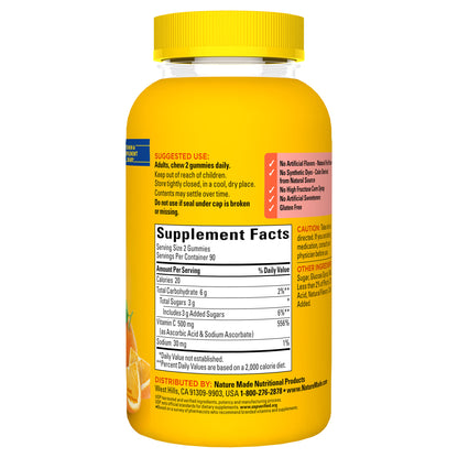 Nature Made Extra Strength Vitamin C 500 Mg, 180 Gummies