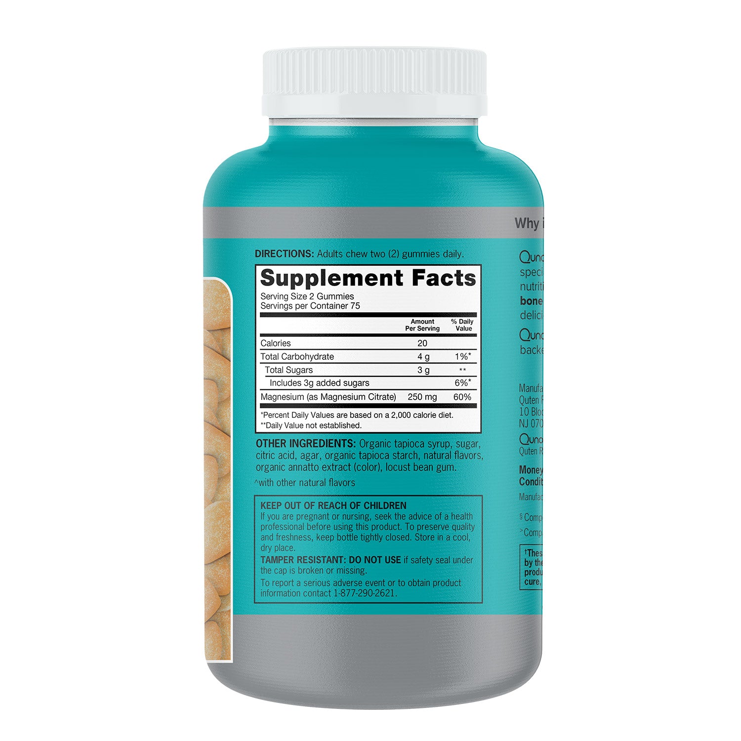 Qunol Magnesium Extra Strength 250 Mg, 150 Gummies
