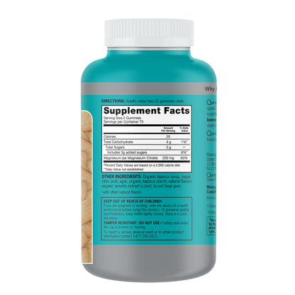 Qunol Magnesium Extra Strength 250 Mg, 150 Gummies