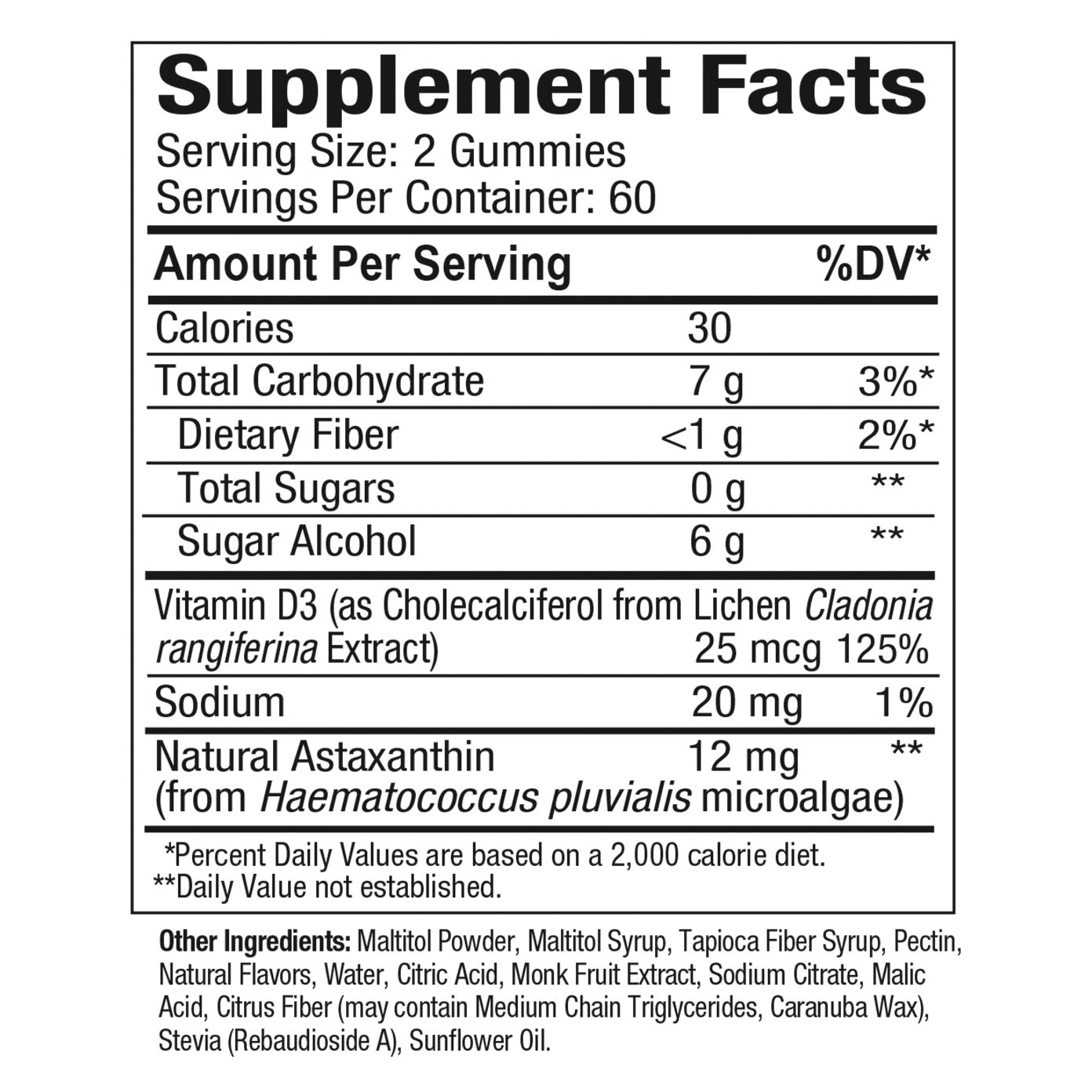 Bioastin Hawaiian Astaxanthin 12 Mg, 120 Gummies, Citrus