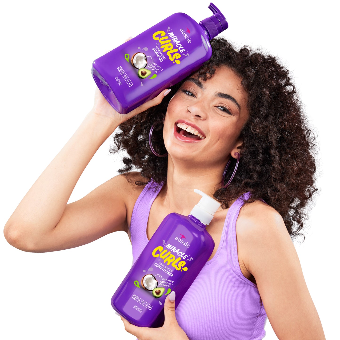 Aussie Miracle Curls Shampoo & Conditioner 39.9 Fl Oz Each