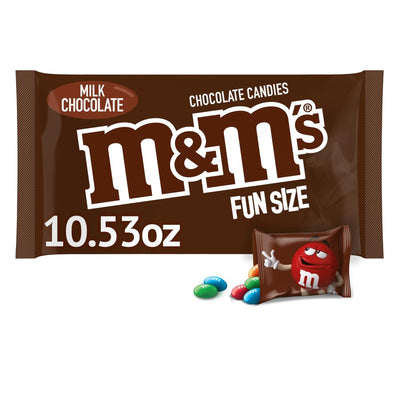 M&M'S Milk Chocolate Fun Size Candy Bag, 10.53Oz