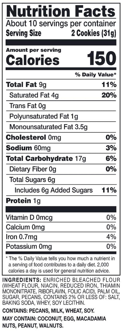 - Pecan Shortbread, 11.3 Ounce (Pack of 1)