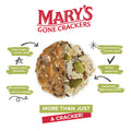 Mary'S Gone Crackers Super Seed Crackers, Organic Plant Based Protein, Gluten Free, Everything, 5.5 Ounce (Pack of 1)