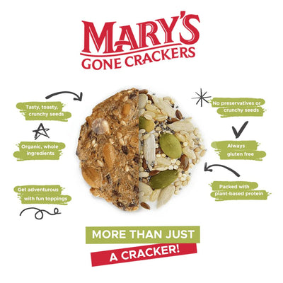 Mary'S Gone Crackers Super Seed Crackers, Organic Plant Based Protein, Gluten Free, Everything, 5.5 Ounce (Pack of 1)