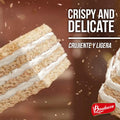 Bauducco Vanilla Wafer Cookies - Sugar Free Delicious & Crispy Wafers- 0G of Added Sugar - 3 Creamy Layers - Great for Snacks & Dessert - No Artificial Flavors, 5Oz (Pack of 1)