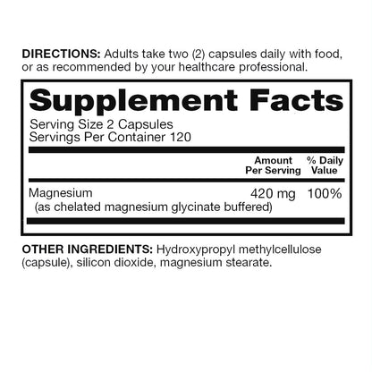 Qunol Extra Strength Magnesium 420 Mg, 240 Capsules