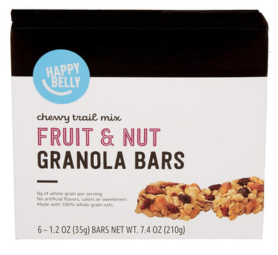 - Fruit & Nut Chewy Trail Mix Granola Bars, 6 Count